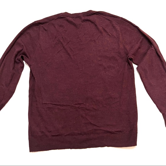 ✅ Old Navy Burgundy Lightweight V-Neck Sweater B18/26 - Picture 5 of 10